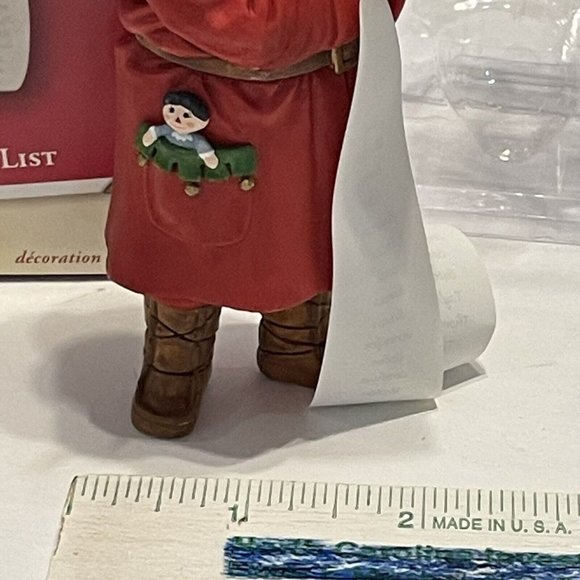 Vintage 2002 Hallmark Keepsake checking THE  LIST Christmas Ornament Santa Claus - Picture 13 of 13